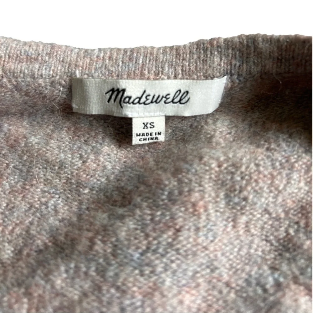 Madewell Merino Wool/Alpaca blend cozy walker cardigan with two pockets size XS